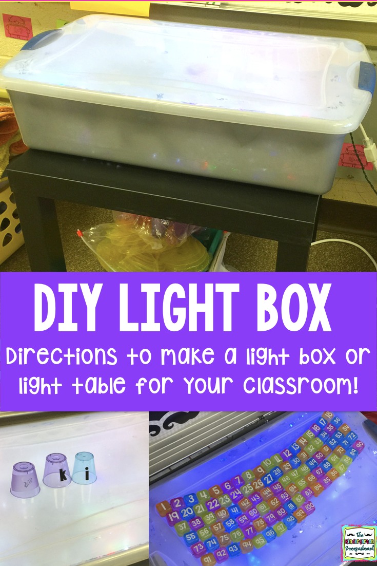 Light Box And Light Table DIY  The Kindergarten Smorgasboard