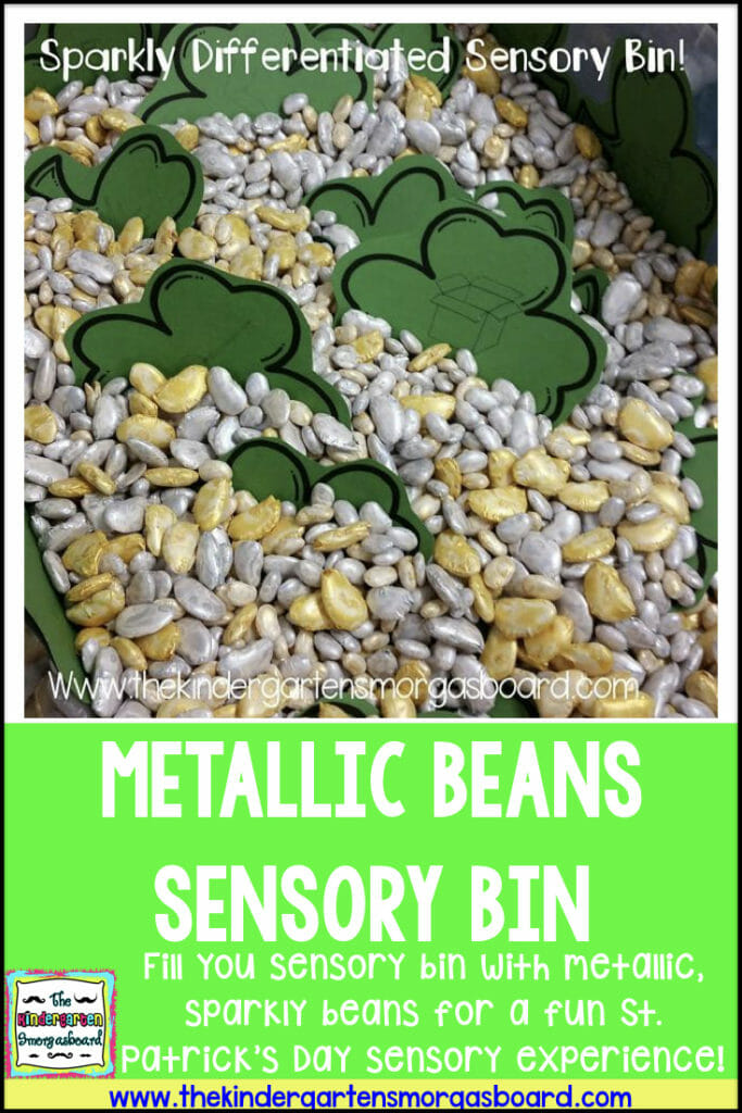 metallic sensory bin