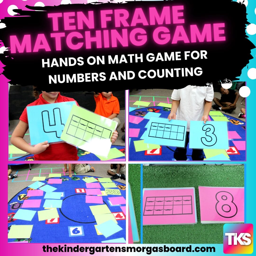 Math Games: Ten Frame Matching Game | The Kindergarten