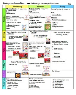 A Kindergarten Smorgasboard Schedulin Sunday – The Kindergarten ...