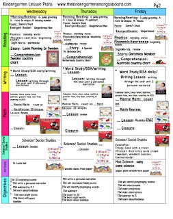 A Kindergarten Smorgasboard Schedulin Sunday – The Kindergarten ...