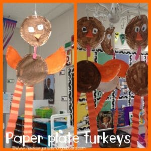 paper plate turkeys