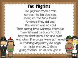 pilgrim poem kindergarten