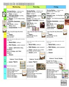 kindergarten lesson plans