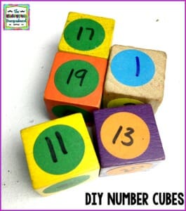 number cubes