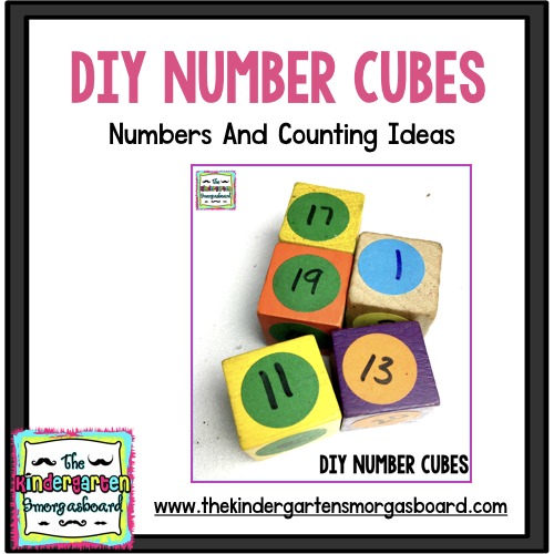 Number Cubes DIY - The Kindergarten Smorgasboard