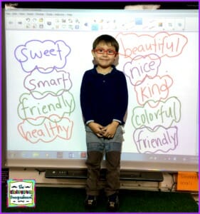 adjective lesson for community building