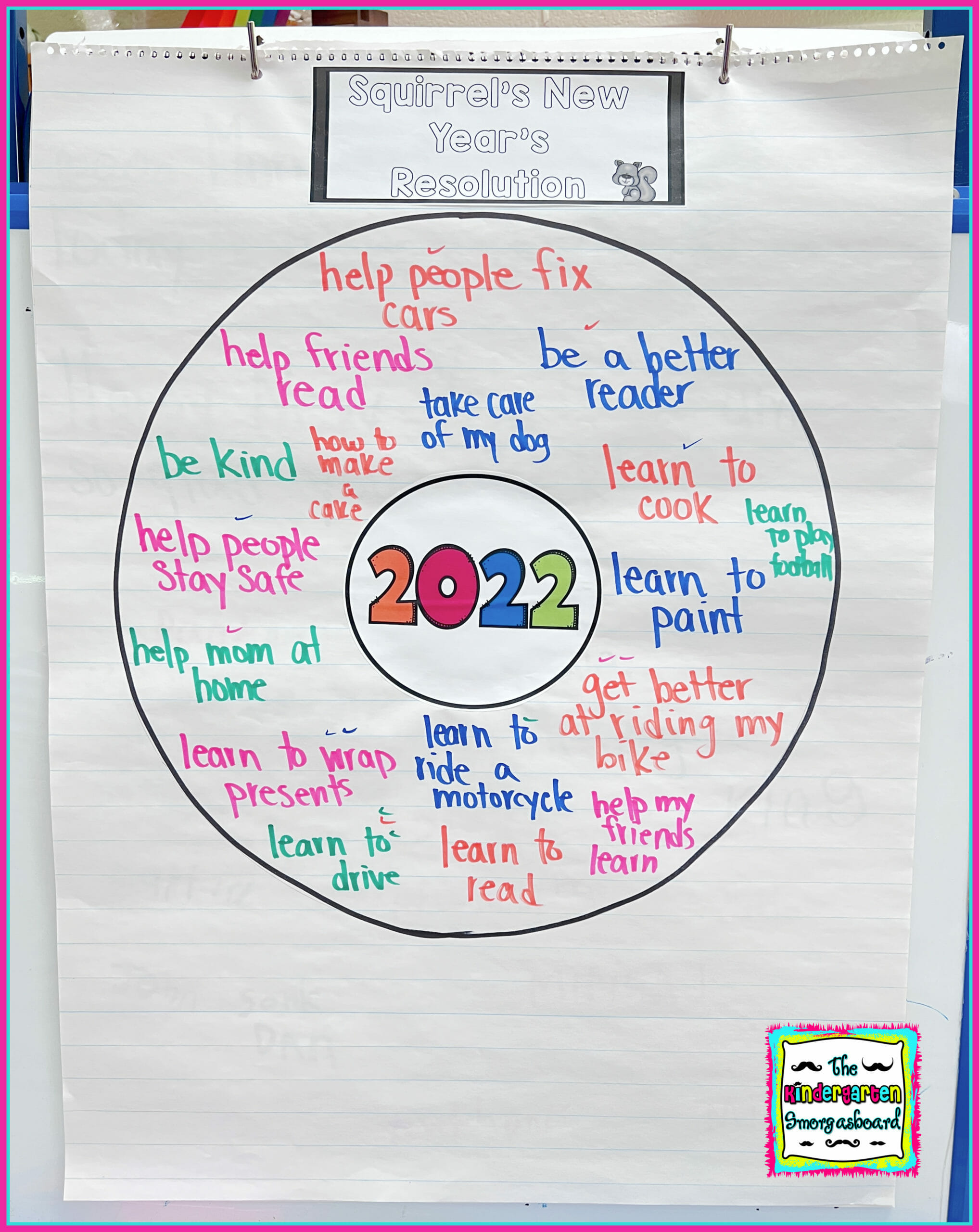 new year resolutions for kindergarten students