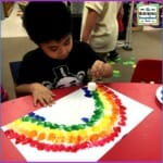 Marshmallow Rainbow Painting – The Kindergarten Smorgasboard