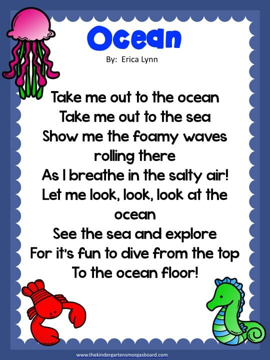 ocean poem.001 | The Kindergarten Smorgasboard