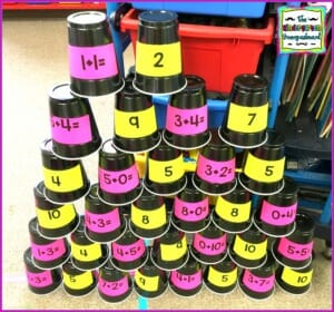 addition and subtraction cups