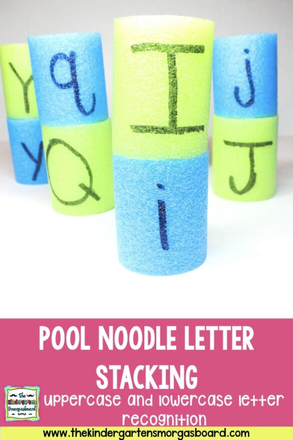 Pool Noodle Letter Activities The Kindergarten