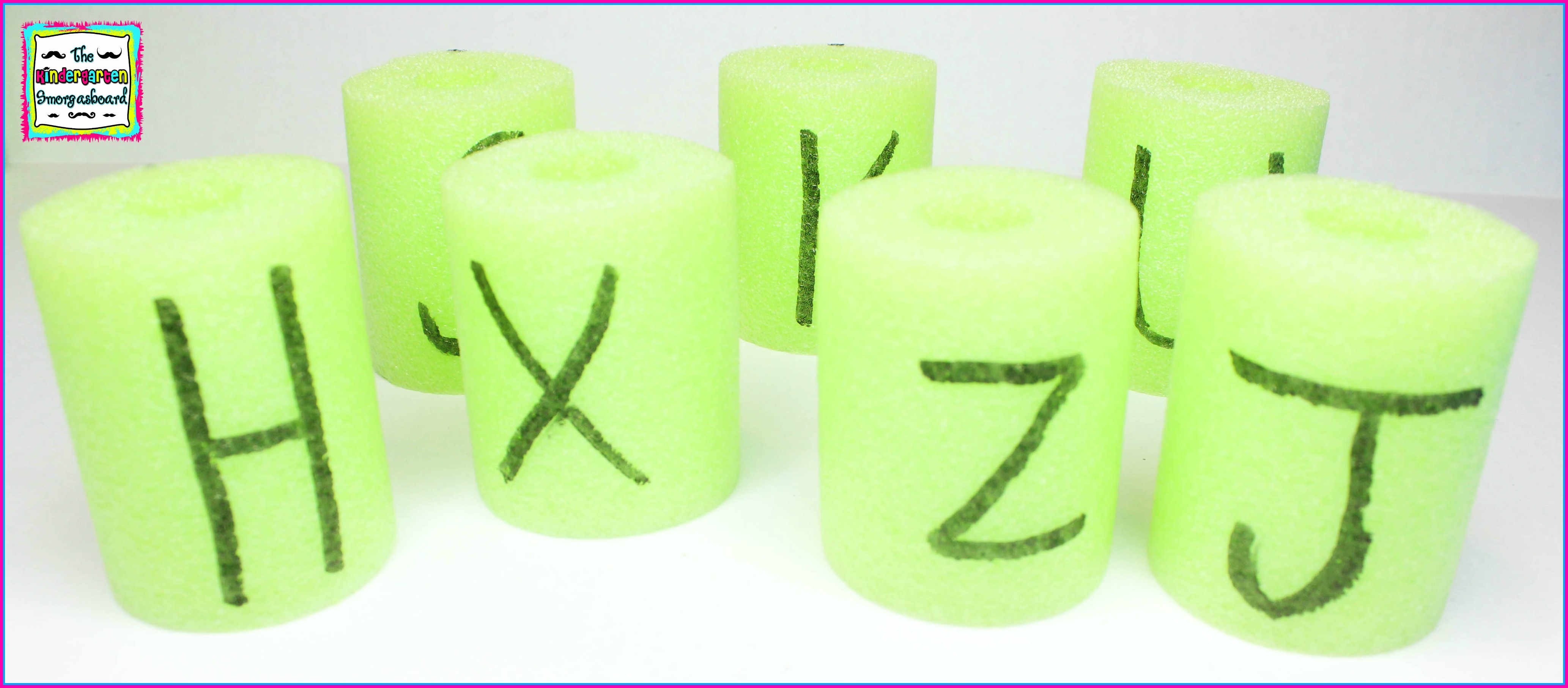Pool Noodle Letter Activities The Kindergarten