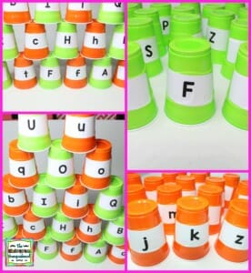 Letter And Sound Recognition: Letter And Sound Stacking Cups | The ...