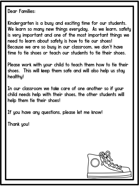 tie your shoe  – The Kindergarten Smorgasboard