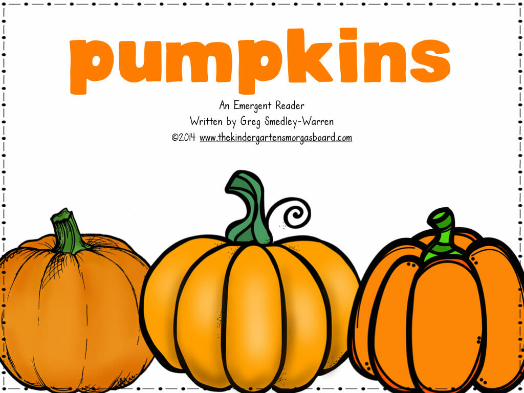 pumpkins sight word reader