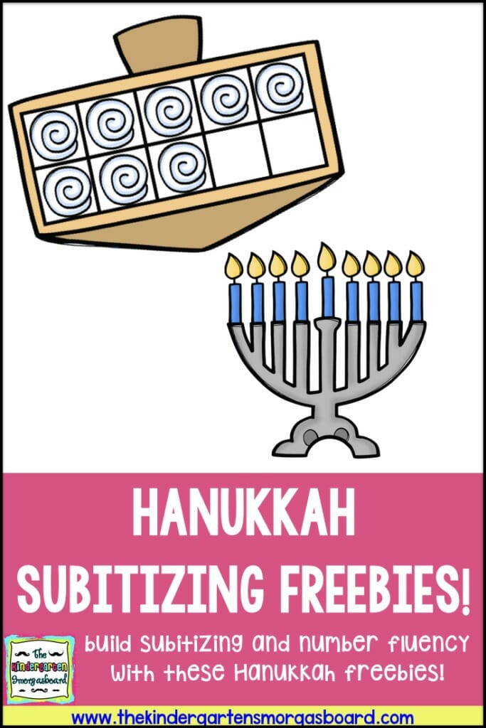 hanukkah subitizing freebies