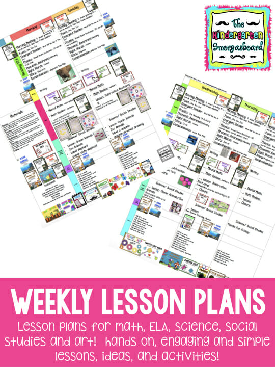 kindergarten lesson plans