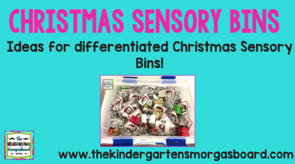 Christmas sensory bins
