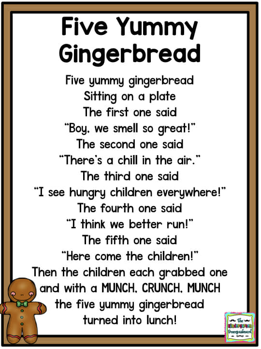 gingerbread man poem