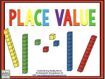 place value kindergarten
