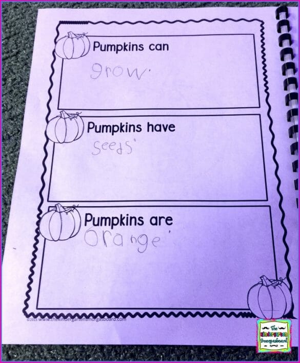 writing in kindergarten research