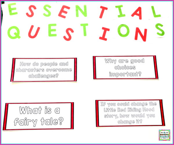 using essential questions in kindergarten