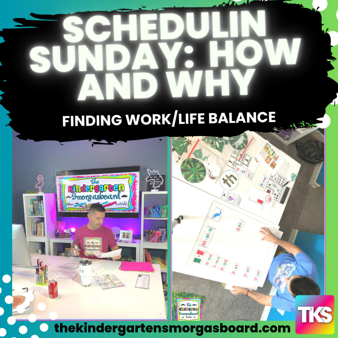 Kindergarten Lesson Planning Made Easy with Schedulin Sunday | The ...