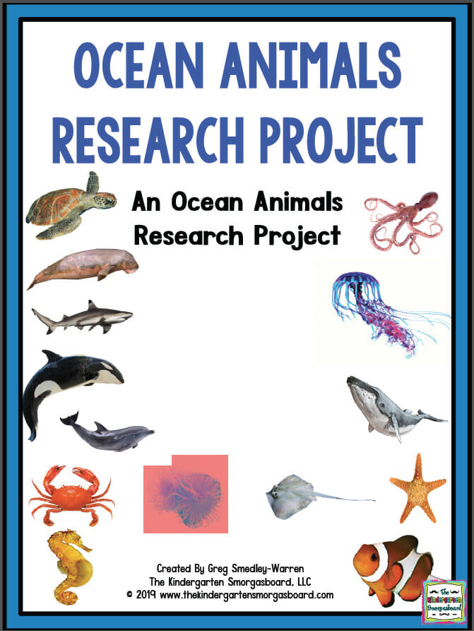 Ocean Animals Research And Writing! – The Kindergarten Smorgasboard
