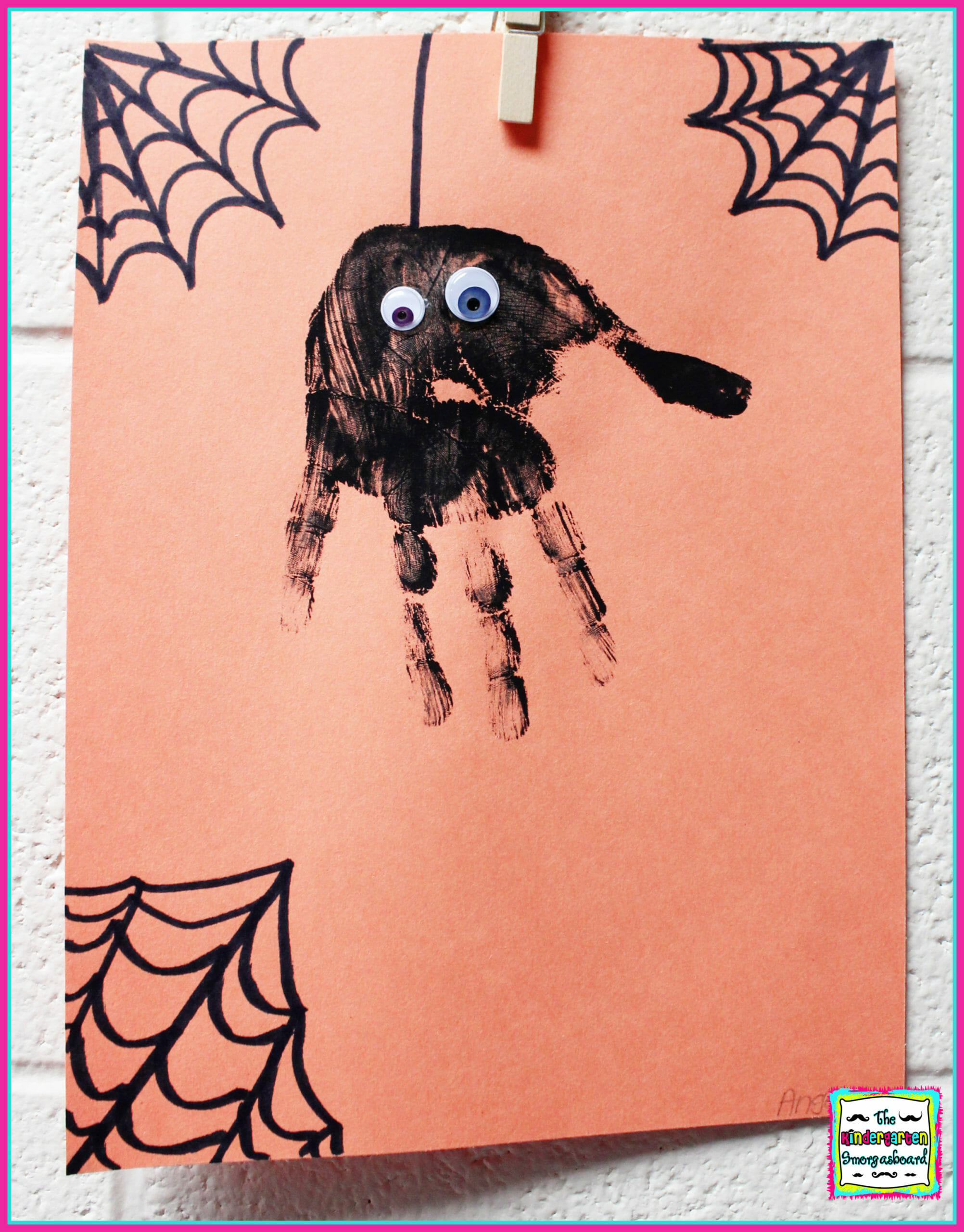 Handprint Spider Craft
 handprint spider craft – The Kindergarten Smorgasboard