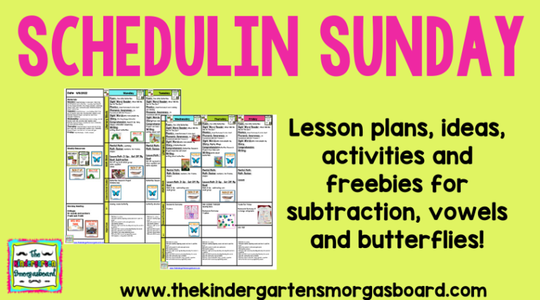 Schedulin Sunday: Subtraction, Vowels, And Butterflies – The ...