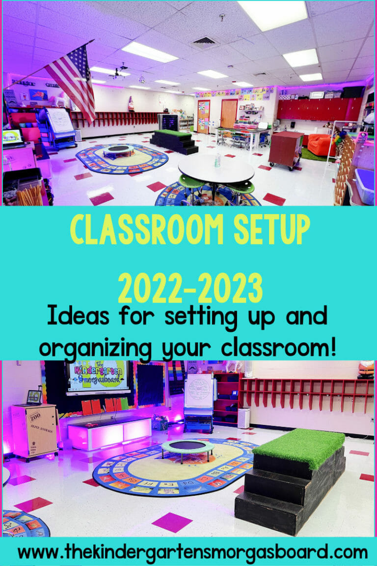 Classroom SetUp 20222023 The Kindergarten