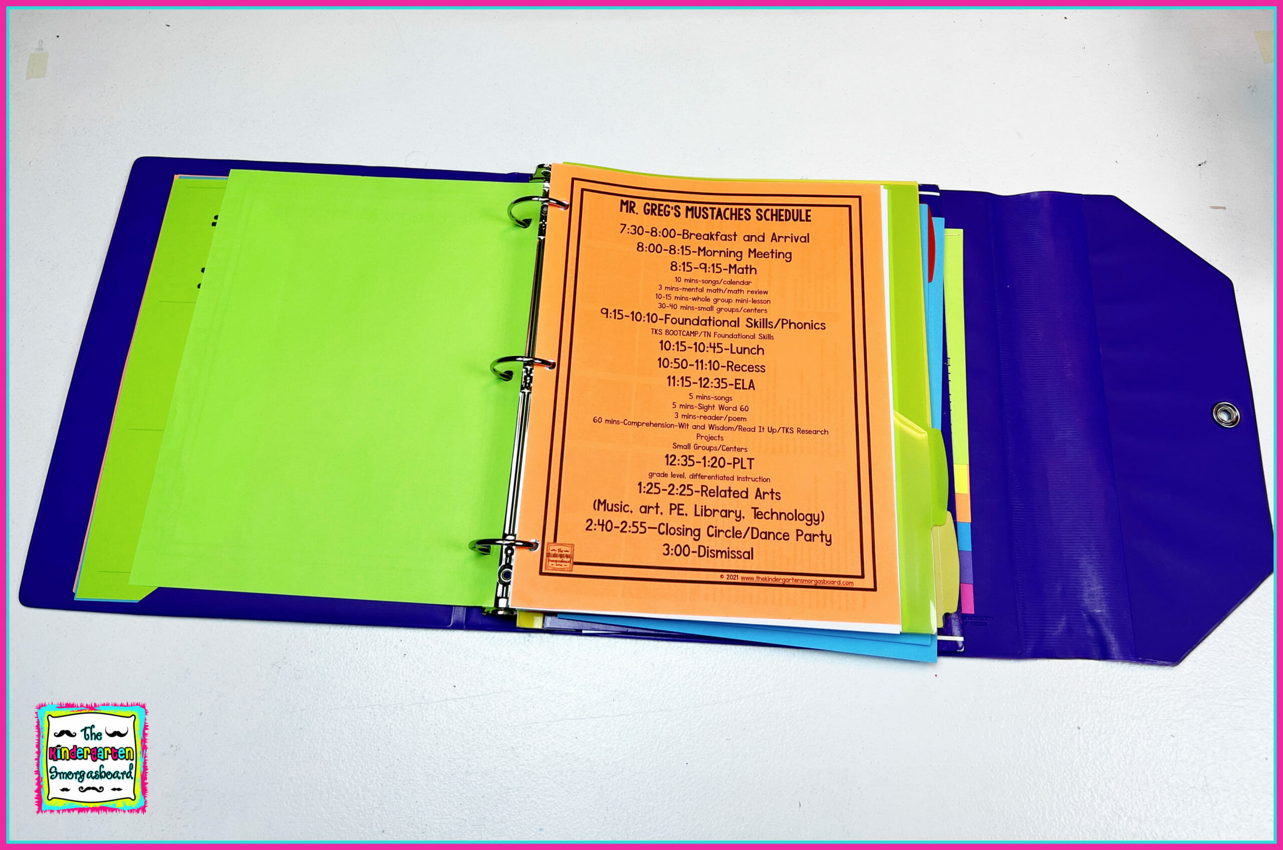Student Teacher Binder Ideas
