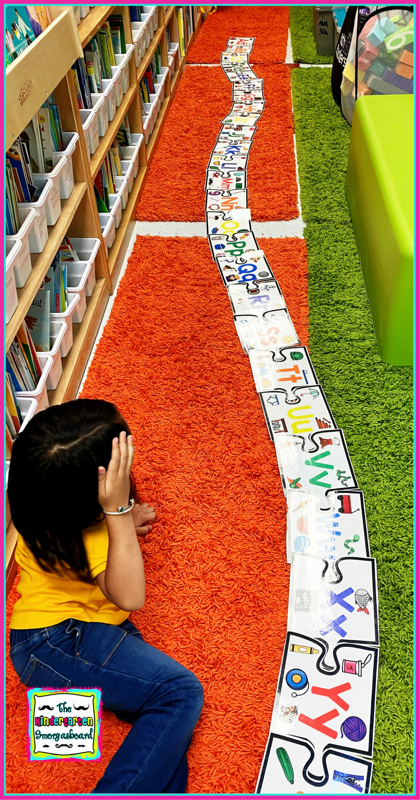 giantfloorpuzzleletters The Kindergarten