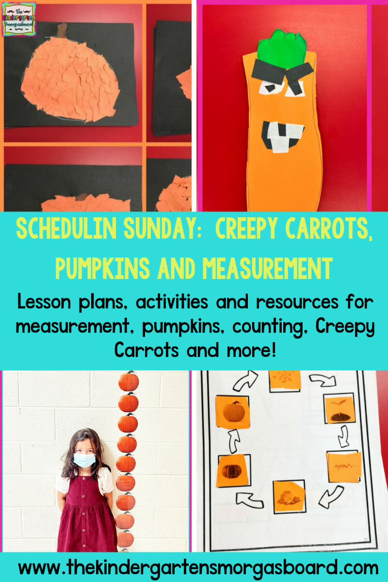 Creepy carrots lesson plans the kindergarten smorgasboard