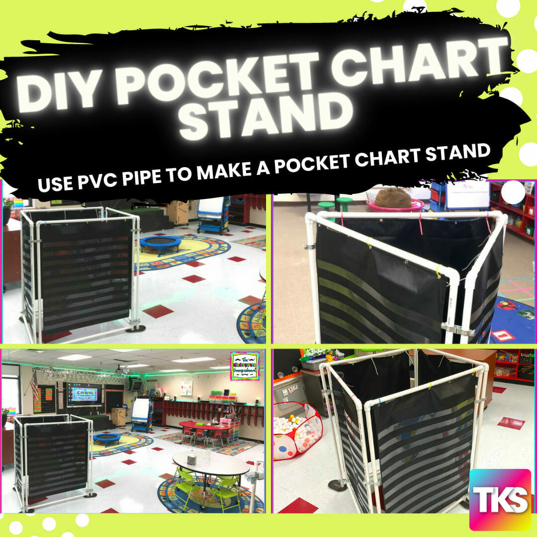 Pocket Chart Stand: DIY 4 Sided Pocket Chart Stand